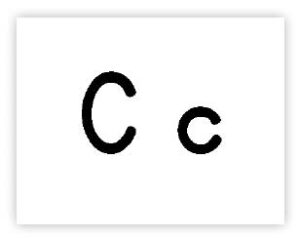 Large Letter C Card