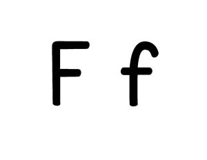 Large Letter F Card