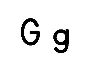 Large Letter G Card