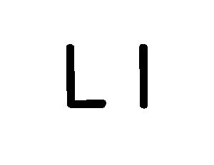 Large Letter L Card