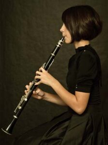 Playing the clarinet