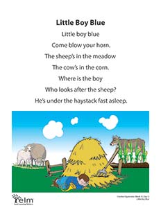 Little Boy Blue Rhyme