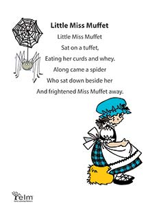 Little Miss Muffet Rhyme