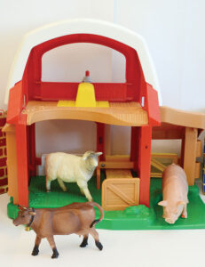 barn with animals