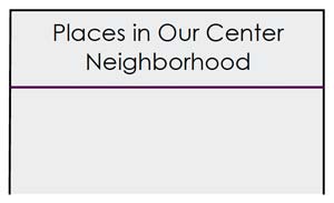 Places In Our Center Neighborhood Chart