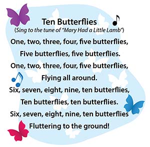 Ten Butterflies Song