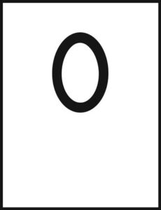 Numeral Zero Card