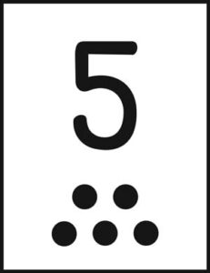 Numeral Five Card