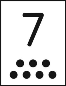 Numeral Seven Card