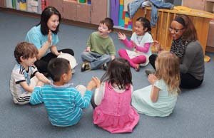 Children playing Drum Beats