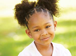 young girl portrait outdoors