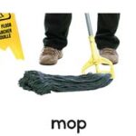 Mop letter picture card