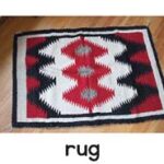 rug letter picture card