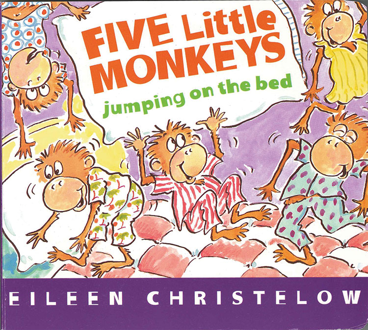 Five Little Monkeys Jumping on the Bed book cover