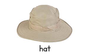 hat picture card