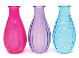 a picture of glass vases