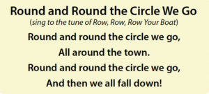 round and round the circle we go song