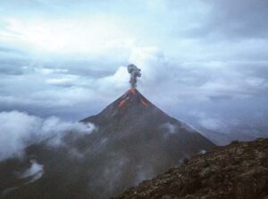 Volcano with smoke 2