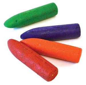 4 chubby crayons