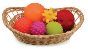 basket of assorted balls