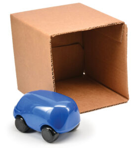 toy car with boxes