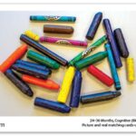 picture and real matching cards-crayons