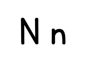 Letter N