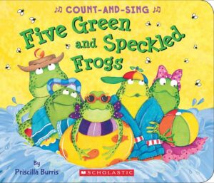 Five Green and Speckled Frogs book cover