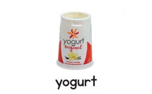 Picture cards yogurt