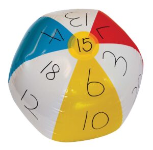 Numbered beach ball