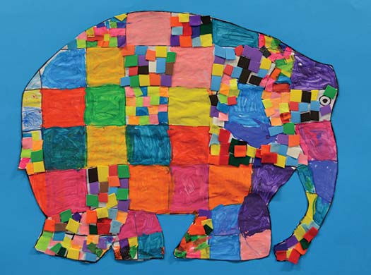 elephant collage