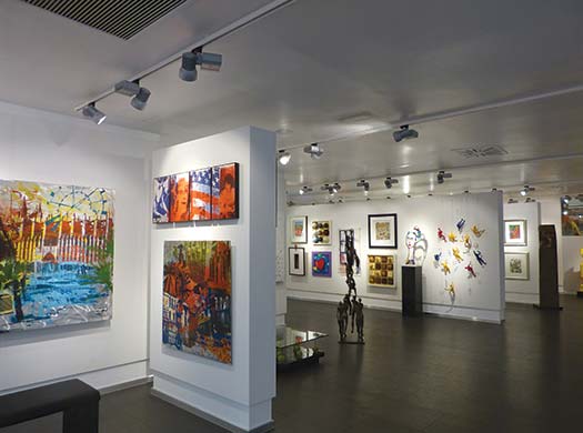 Paintings in gallery