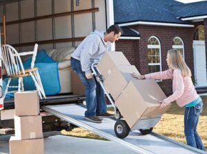 Moving van with dolly